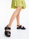 Flache Sandalen Für Damen Schwarz 3WL252 01 Schwarz Mei