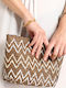 Noidinotte Straw Toiletry Bag Zipper 30x20 Tr001493 Brown