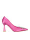 Pantofi cu Toc Înalt Ascuțiți din Piele Fuchsia