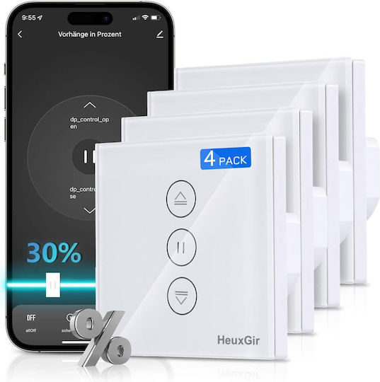 Recessed Wall Switch Wi-Fi Rolling Shutters