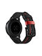 Strap Genuine Leather Red Stitching Huawei Watch Gt 6 6 Pro Black Oem