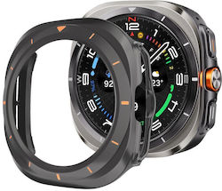 Samsung Galaxy Watch Ultra Ultra 2025 Xdfind Scale Frame Pc Hollow Watch Cover Titanium Grey + Orange Xdfind