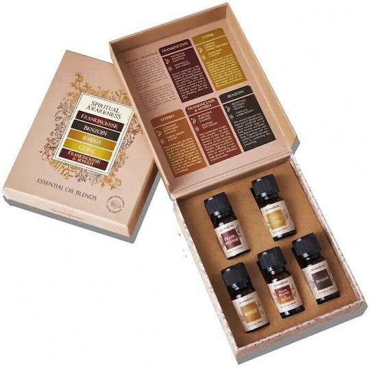 Resin Essential Oil Gift Set Σετ Δώρου 5 Μείγματα Αιθέριων Ελαίων Φυσικής Ρητίνης