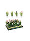 Künstliche Dekorative Blumen In Einer Weißen Topfpflanze 23 Cm