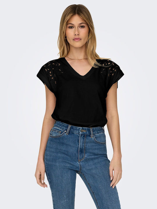 Jdy Women's Black T-shirt