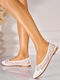 Women's Ballerina Shoes in White Colour