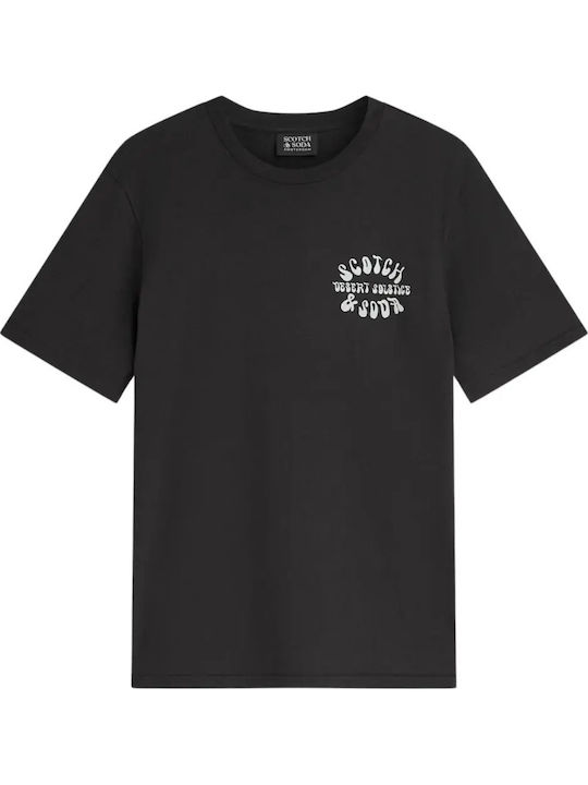 Scotch & Soda Artwork T-shirt Black