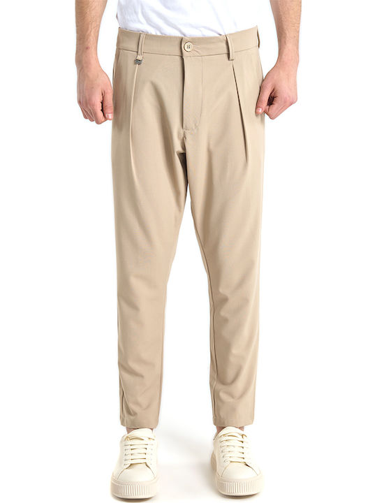 Perth Παντελόνι Chino σε Tapered Γραμμή Καφε