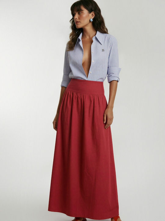 Helmi Cloche Skirt Red