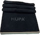 Hupa Microfiber Body Towel 380gr/m² with Case Black 175x80cm