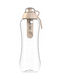 Dafi Plastic Water Bottle with Straw and Filter 500ml Brown