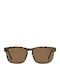 OJO Sunglasses Unisex Γυαλιά Ηλίου με Καφέ Ξύλινο Σκελετό και Καφέ Φακό 18OPL72055