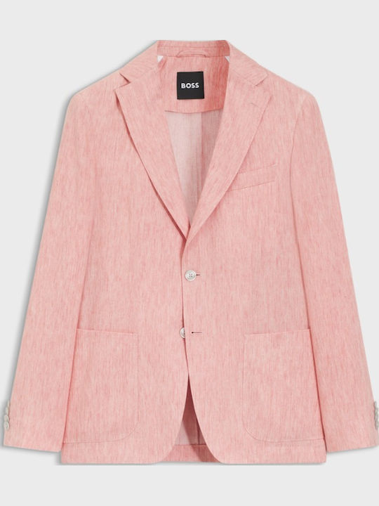 Summer Men’s Suit Jacket Pink