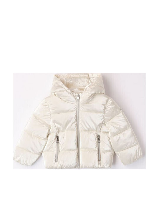 Padded Kids Quilted Coat Cream