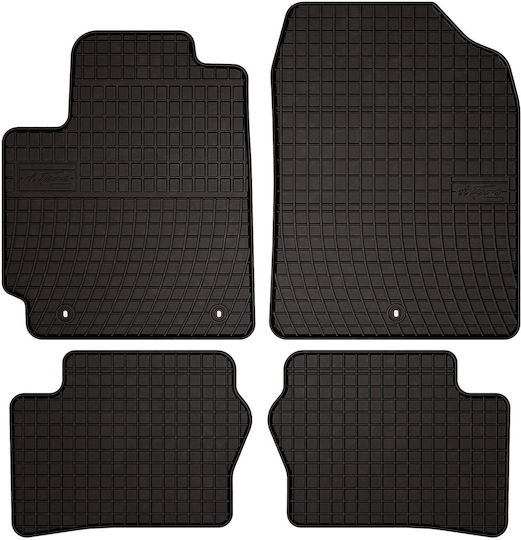 Gummi Auto Fußmatten Kia Picanto III Hatchback 2017 Schwarz Passgenau