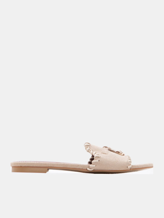Luigi Women's Flat Beige Sandals