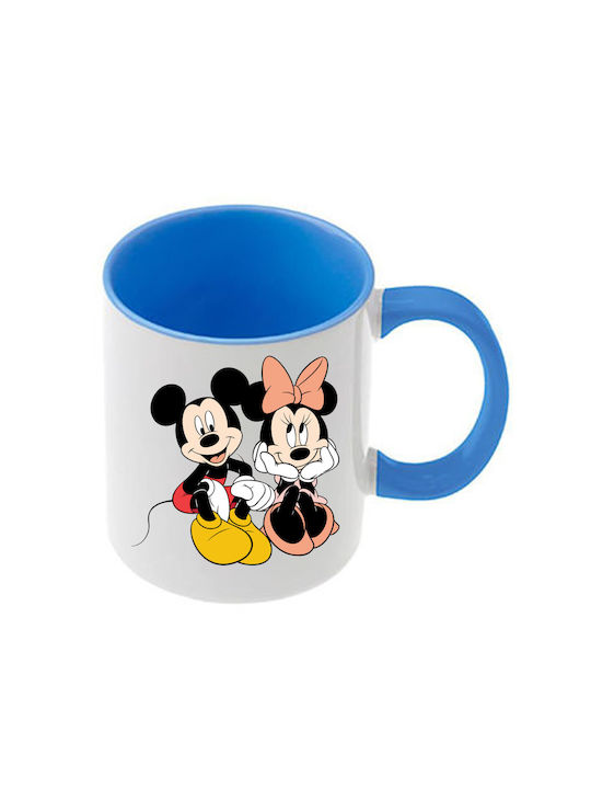 Κούπα Mickey Mouse Γαλάζια Λαβή Εσωτερικό