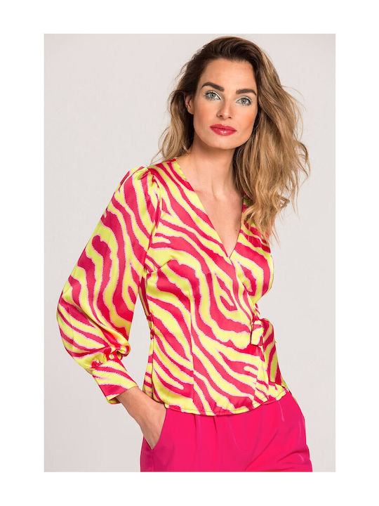 Long Sleeve Women's Shirt Fuchsia
