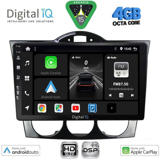 Digital IQ Car Audio System for Mazda RX-8 2001-2008 Bluetooth USB WiFi GPS Apple CarPlay Android Auto with 9" Touch Screen