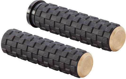 Arlen Ness Motorcycle Grips Harley Davidson '74 '22 Single Dual Throttle Cables Air Trax Grips Brass End Cap