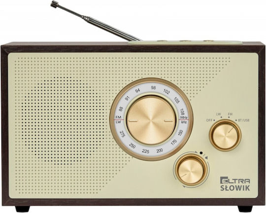 Eltra Retro Επιτραπέζιο Ραδιόφωνο με USB dark brown