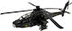 Model Metalic Elicopter Militar Apache 20 Cm Lumini Sunete Mecanism Retragere