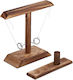 Joc De Masă Relaxdays Aruncare Inel De Băut Din Lemn De Pin Natural 22x25.5x9cm