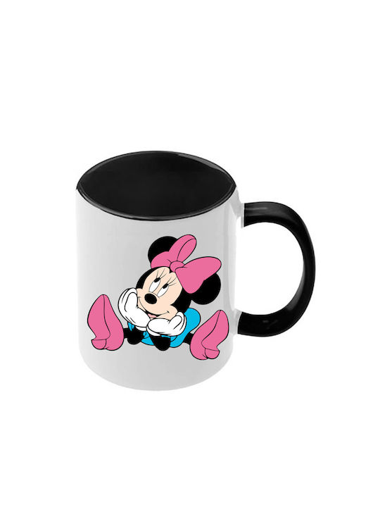 Κούπα Mickey Mouse Μαύρη Λαβή Εσωτερικό