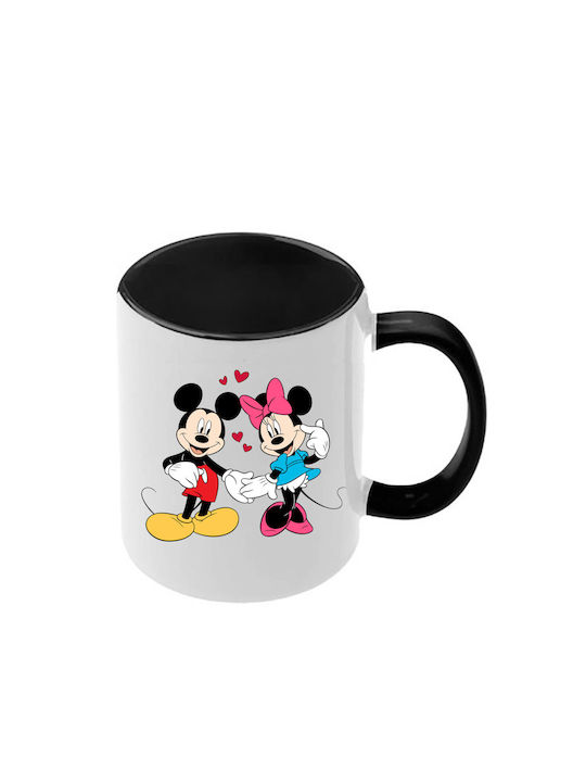 Κούπα Mickey Mouse Μαύρη Λαβή Εσωτερικό
