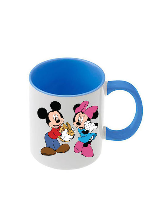 Κούπα Mickey Mouse Γαλάζια Λαβή Εσωτερικό