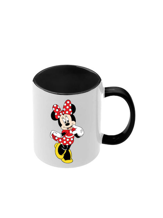 Κούπα Mickey Mouse Μαύρη Λαβή Εσωτερικό