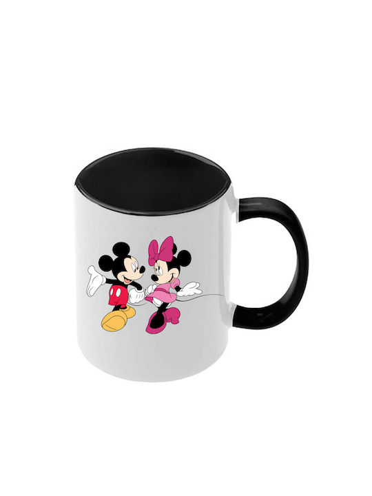Κούπα Mickey Mouse Μαύρη Λαβή Εσωτερικό