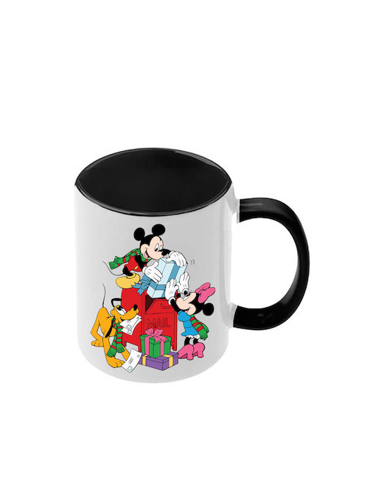 Κούπα Mickey Mouse Μαύρη Λαβή Εσωτερικό