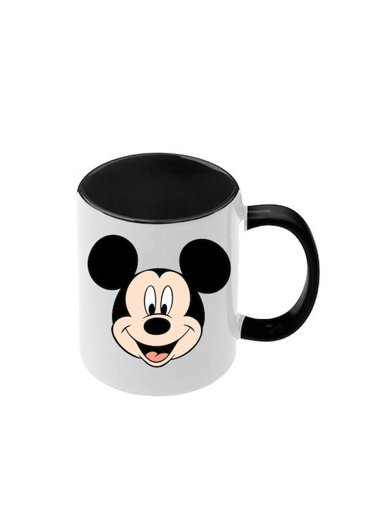 Κούπα Mickey Mouse Μαύρη Λαβή Εσωτερικό