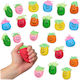 Set 24 Bile Antistres Relaxdays Latex Făină De Porumb Multicolore 6x4cm