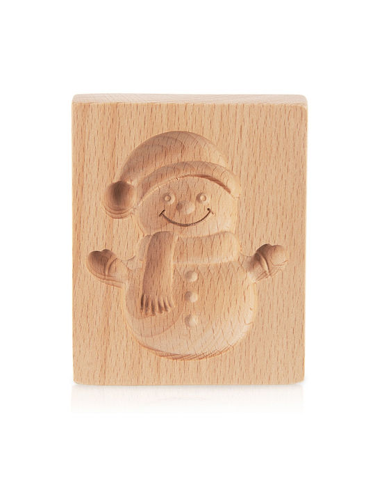Orion Formă De Tăiat Biscuiți Din Lemn Oameni De Zăpadă 11x9.5cm