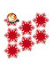 Orion Felt Placemats Red 13.5x13cm 6 Pieces