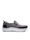 Slip-On-uri Pentru Bărbați Anatomice din Piele Sintetică Gri