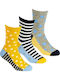 Kindersocken 43b658 Gelb 3er-Pack