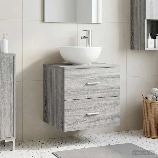 vidaXL Πάγκος χωρίς Νιπτήρα Μ49.5xΒ41xΥ64.5cm Γκρι Sonoma