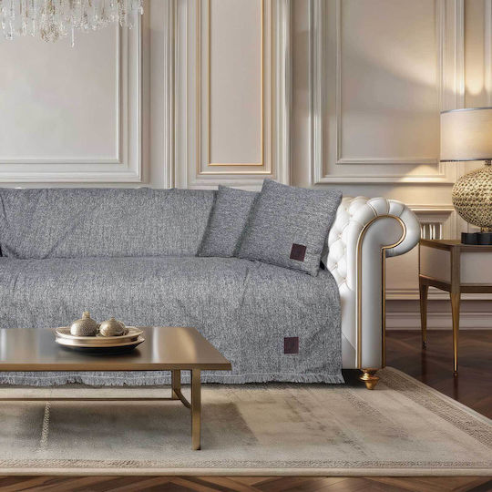Greenwich Polo Club 3988 Sofa Throw 2 Seater W180xL250cm Grey