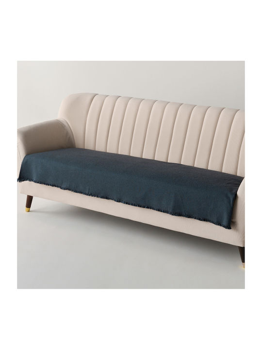 Kentia Everan Armchair Throw 85x140cm Blue