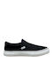 Πάνινα Ανδρικά Slip-On Μαύρα