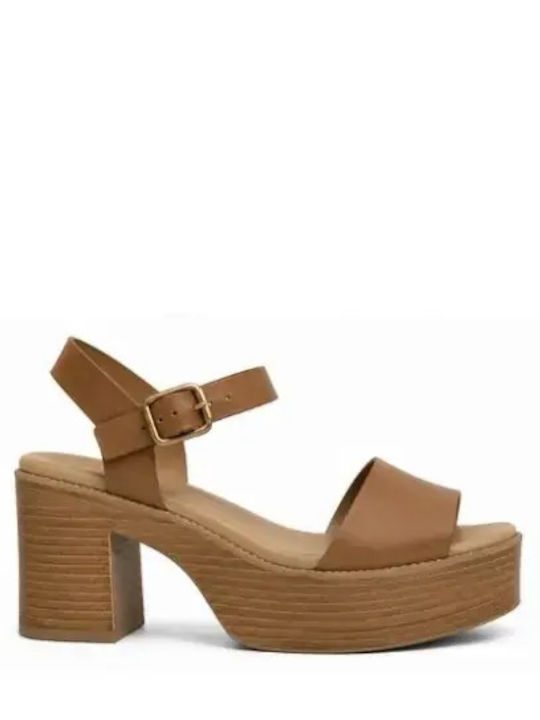 Laura Ferragni Tabac Brown Sandals