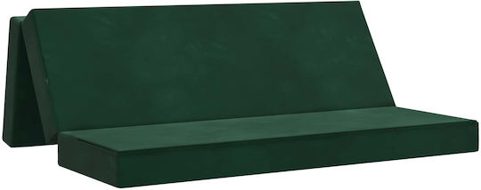 vidaXL Velvet Floor Pillow Green 67x200cm