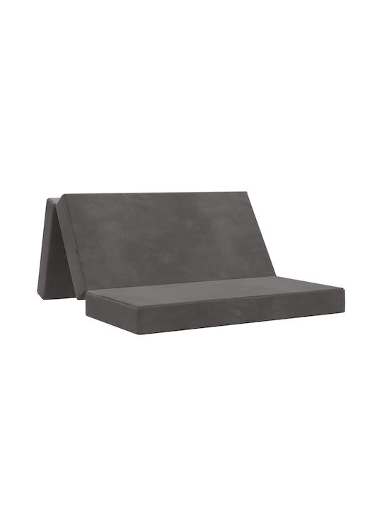 vidaXL Velvet Floor Pillow Dark Gray 67x160cm