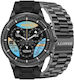 Gravity GT41-1 53mm Smartwatch mit Herzfrequenzsensor (Schwarz)