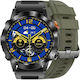 Gravity GT20-7 49mm Smartwatch με Παλμογράφο (Black)