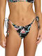 Bikinihosen Slip mit Schnürung Blumen