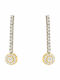 Kloxx White Gold 14K Stud Earrings with Stones